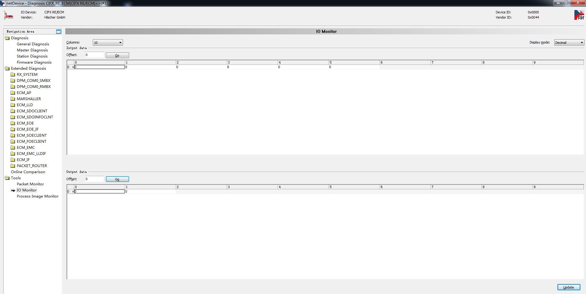 How do I complete the EtherCAT configuration of the EC5R-1616B on a Hilscher CIFX 50-RE board?