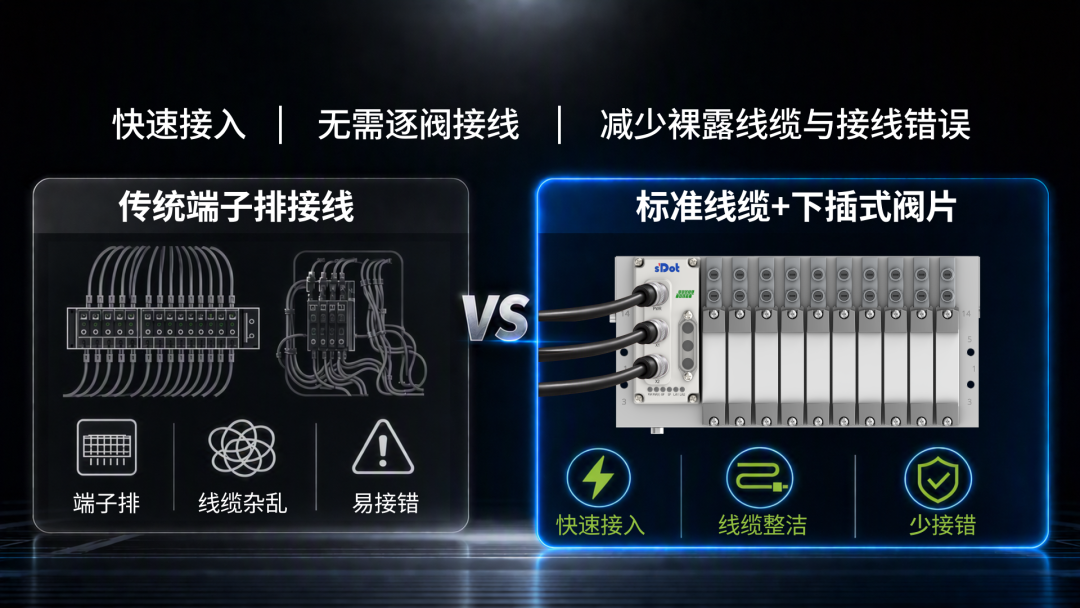 Flexible Air control, Easy Integration—Solidot C3 Fieldbus Valve terminal