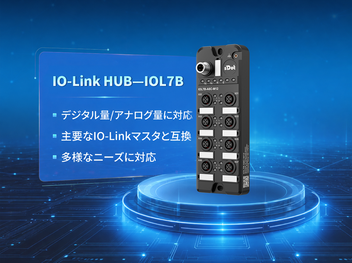 製品紹介 | sDot製 IO-Link バスI/O IOL7B プラスチック筐体シリーズ