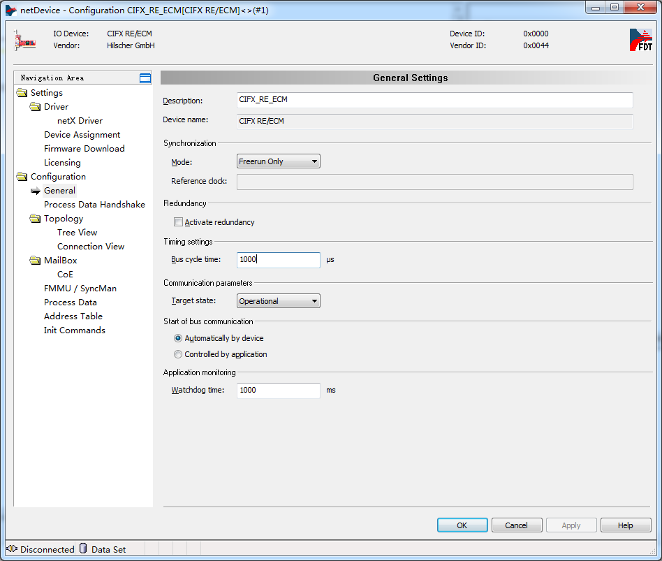 How do I complete the EtherCAT configuration of the EC5R-1616B on a Hilscher CIFX 50-RE board?
